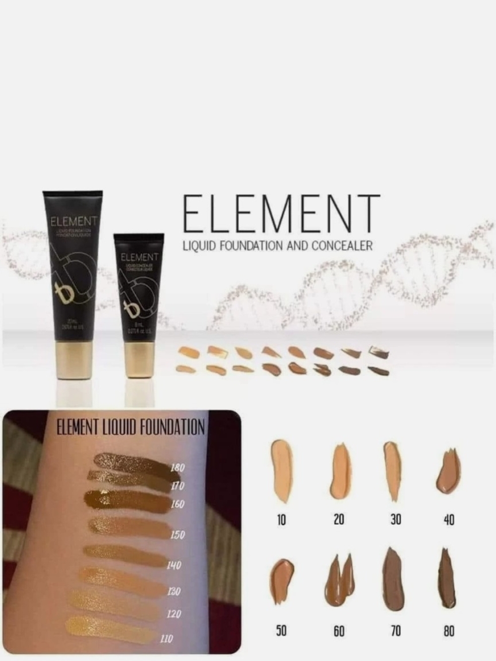 Element Liquid Foundation & Concealer 110